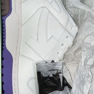 White and Purple Sneakers